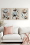 Wallity Pintura Decorativa en MDF con Marco (3 Piezas) 50 x 70 cm